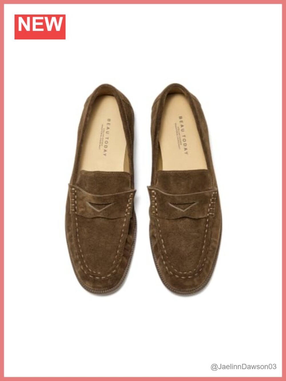 Women's Penny Loafers Suede Slip On Low Heel Calfskin